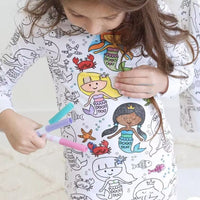 Snooze&Scrible™️Children Sketch Coloring Comfortable Pajamas