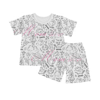 Snooze&Scrible™️Children Sketch Coloring Comfortable Pajamas