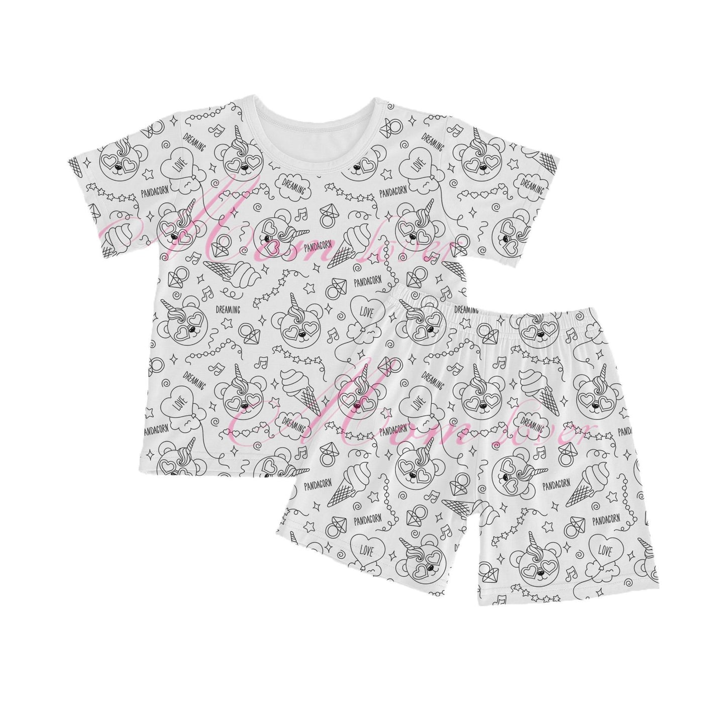 Snooze&Scrible™️Children Sketch Coloring Comfortable Pajamas