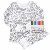 Snooze&Scrible™️Children Sketch Coloring Comfortable Pajamas