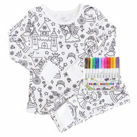 Snooze&Scrible™️Children Sketch Coloring Comfortable Pajamas