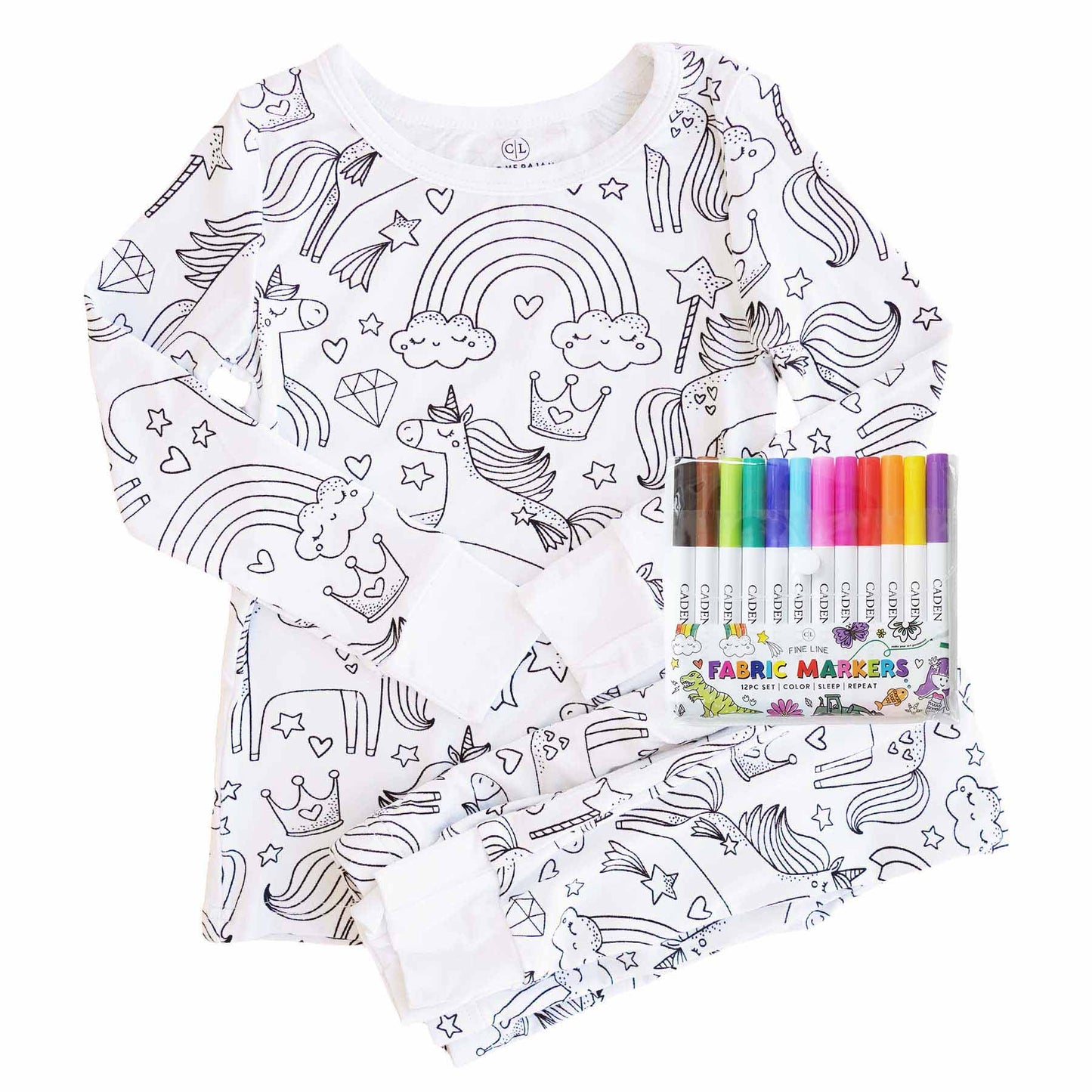 Snooze&Scrible™️Children Sketch Coloring Comfortable Pajamas